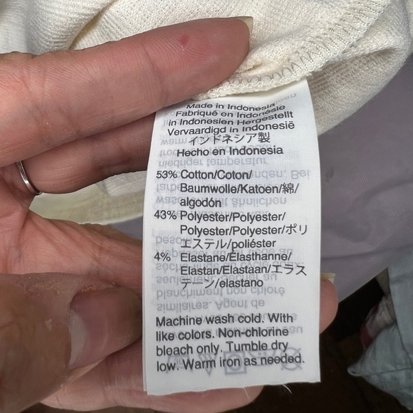 Madewell Womens S Ivory Bleached Linen Textured Knit Apron Tank Top - Picture 5 of 5